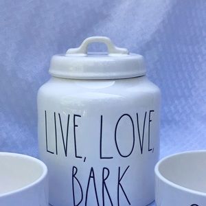 New Rae Dun Ceramic Dog Treat Cannister with Cover